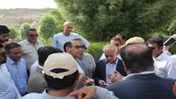 بازدید سرزده بازرس کل هرمزگان از تصفیه‌خانه فاضلاب بندرعباس/ رصد فرآیند احداث تا پایان